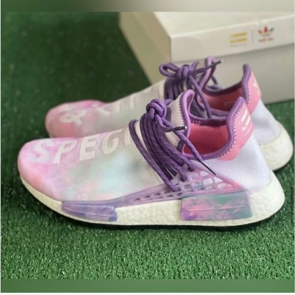 Adidas Pharrell × NMD Human Race Trail Holi Festival Mens Size 10 - Picture 1 of 16